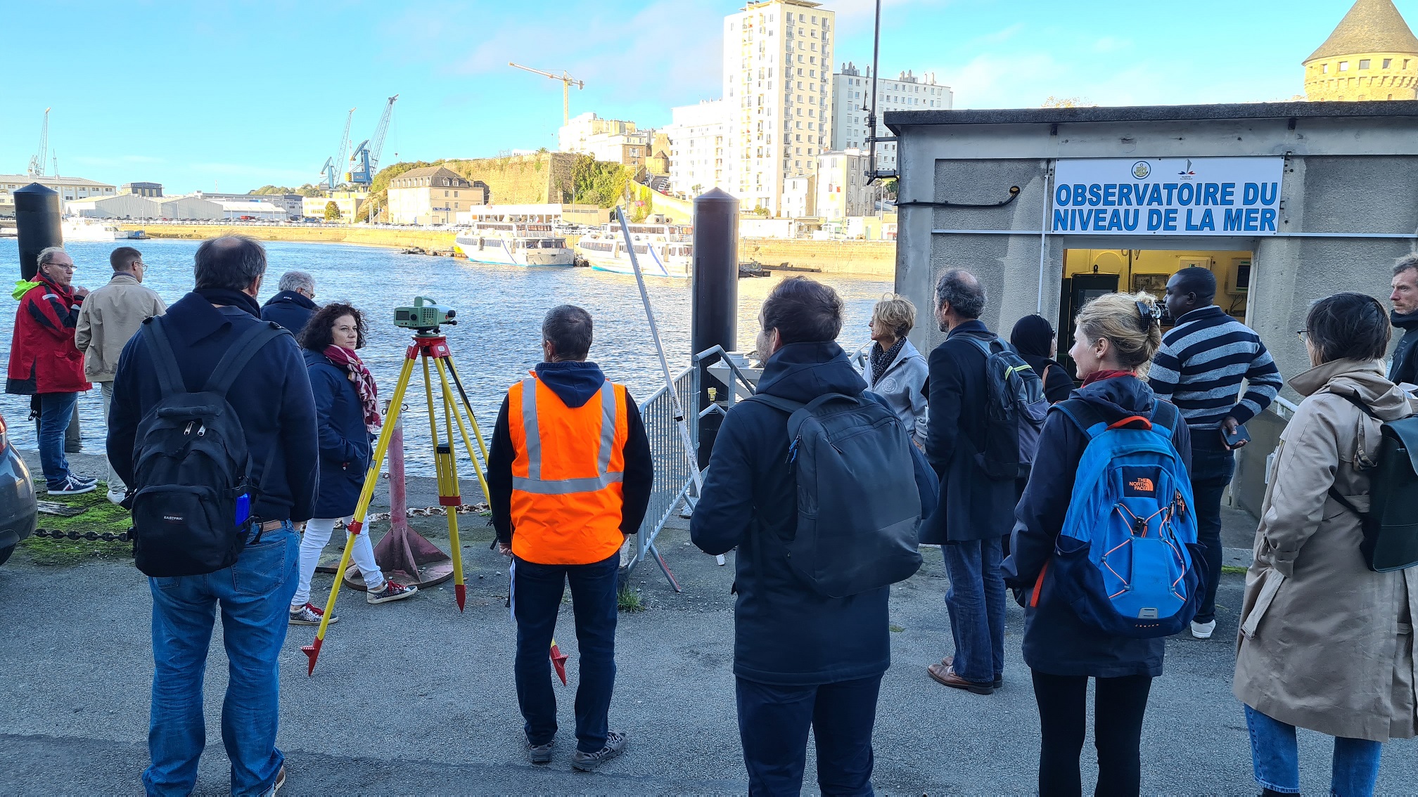 Vue générale de l'observatoire marégraphique de Brest - Crédits Shom, 22 octobre 2022