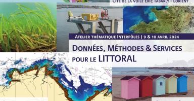 Visuel Atelier thématique interpôles | Données, méthodes & services pour le littoral | 9-10 avril 2024 à la cité de la voile Eric Tabarly - Lorient