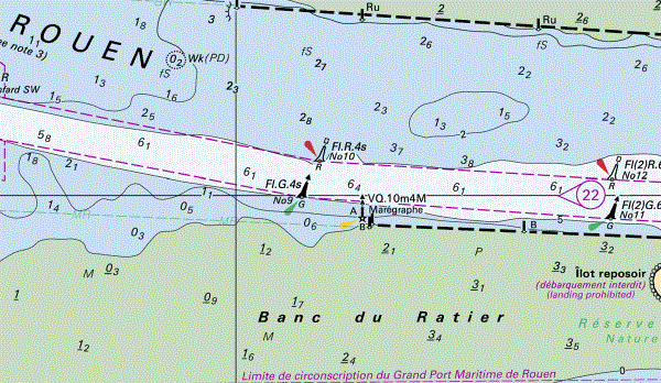 Carte Shom Balise A