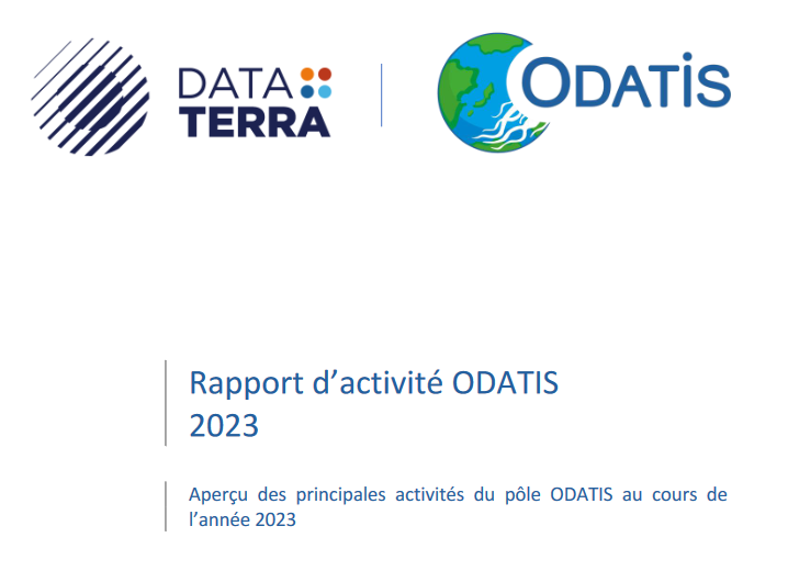 Extrait de la couverture du rapport 2023 ODATIS