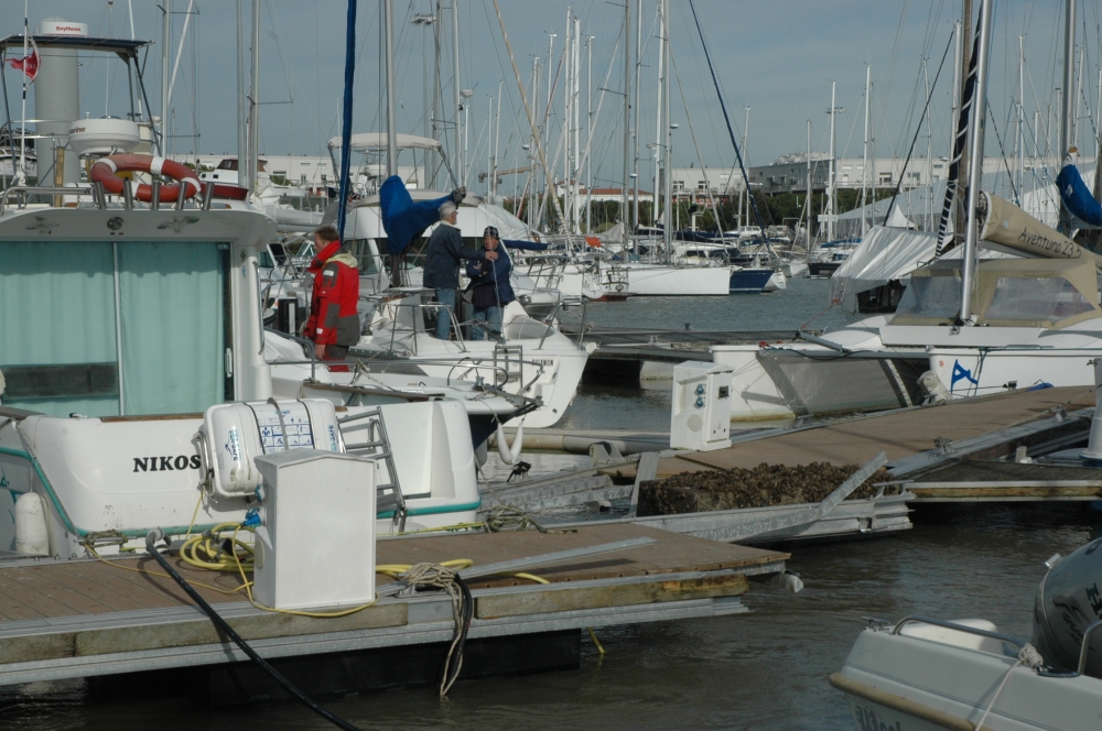 Ponton G du port de Royan (photographie site Internet journal Sud-Ouest, 16/02/2011)