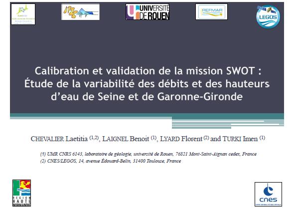Calibration et validation de la mission SWOT - AirSWOT