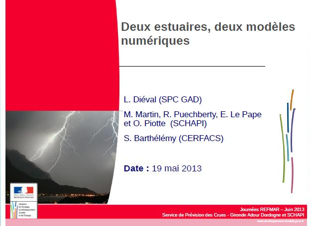 Deux estuaires, deux modèles numériques