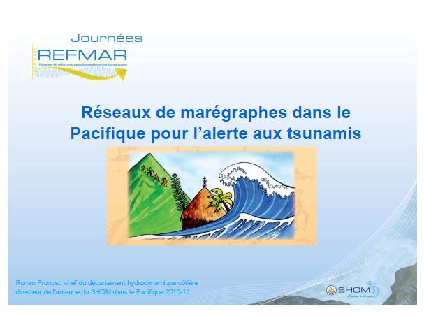 Réseaux de marégraphes dans le Pacifique pour l'alerte aux tsunamis