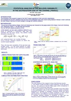 Statistical analysis of the sea level variability in the southeastern side of the channel (France).