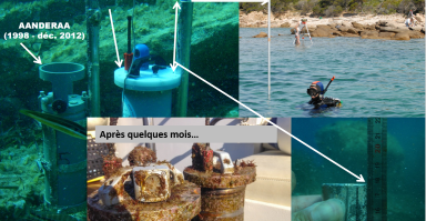 L'observatoire marégraphique de Senetosa avec la structure en dure accueillant les capteurs de pression immergés - Source Geoazur