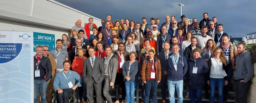 Participants des Journées REFMAR 2022. Crédits Shom, G. Quémeneur