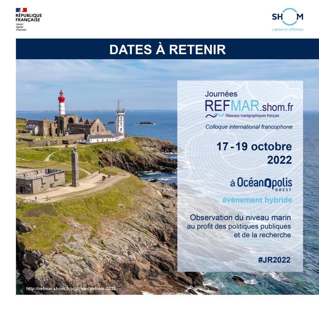 Dates à retenir - journées REFMAR 2022